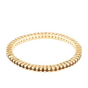 Premium Orange Sapphire 14k Eternity Band